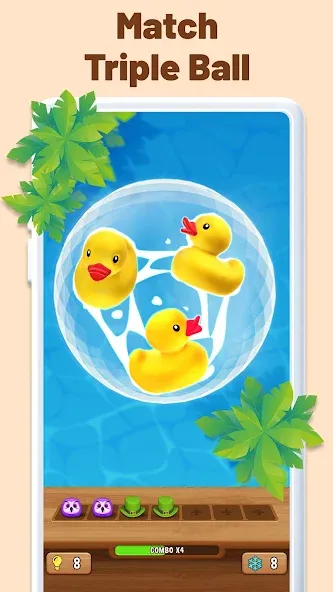 Match Triple Ball (Соответствие Тройной мяч) [МОД: Бесконечные деньги, Монеты и Мега MOD] Screenshot 1