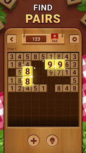Woodber - Classic Number Game (Вудбер) [МОД: Бесконечные деньги, Монеты и Мега MOD] Screenshot 1