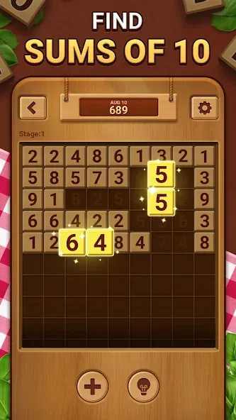 Woodber - Classic Number Game (Вудбер) [МОД: Бесконечные деньги, Монеты и Мега MOD] Screenshot 2
