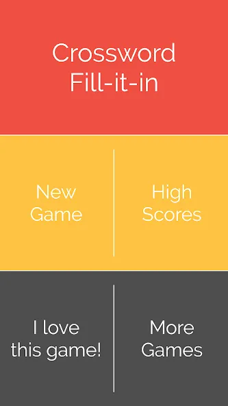 Crossword : Word Fill [МОД: Все открыто, Дополнительные деньги и Меню MOD] Screenshot 1