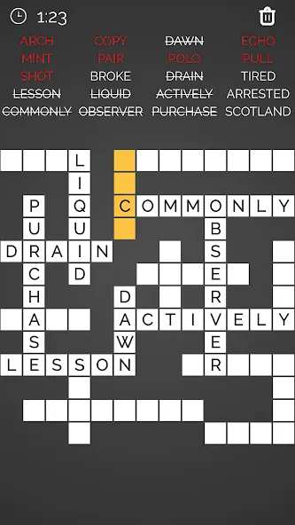 Crossword : Word Fill [МОД: Все открыто, Дополнительные деньги и Меню MOD] Screenshot 2