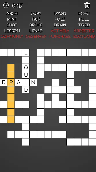 Crossword : Word Fill [МОД: Все открыто, Дополнительные деньги и Меню MOD] Screenshot 4