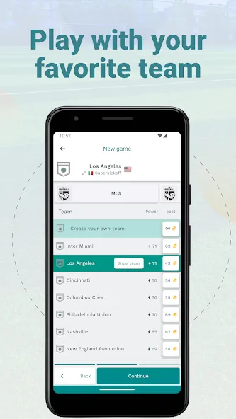Superkickoff - Soccer manager (уперкикофф) [МОД: Меню, Бесконечные монеты и Открытые уровни] Screenshot 1
