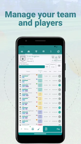 Superkickoff - Soccer manager (уперкикофф) [МОД: Меню, Бесконечные монеты и Открытые уровни] Screenshot 3