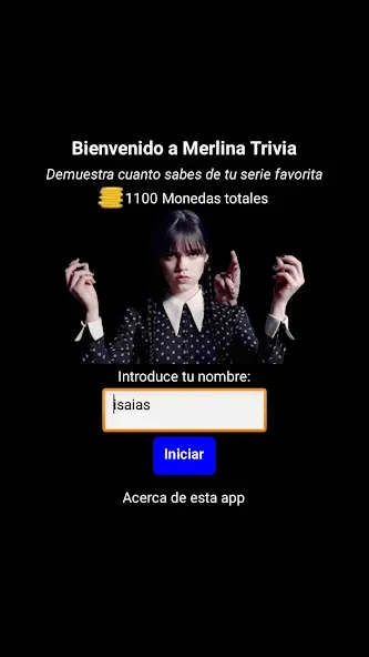 Merlina Trivia en Español [МОД: Меню, Бесконечные монеты и Открытые уровни] Screenshot 1