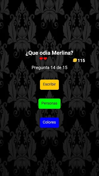 Merlina Trivia en Español [МОД: Меню, Бесконечные монеты и Открытые уровни] Screenshot 3
