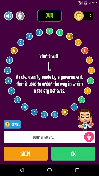Alphabet Game (Пасапалабра) [МОД: Бесконечные деньги, Монеты и Мега MOD] Screenshot 2