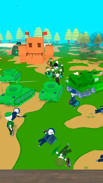 Island Warfare 3D: Guns' Land (Айленд Ворфер) [МОД: Меню, Бесконечные монеты и Открытые уровни] Screenshot 3