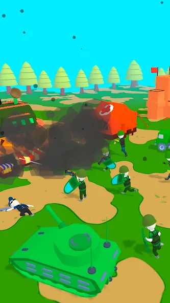 Island Warfare 3D: Guns' Land (Айленд Ворфер) [МОД: Меню, Бесконечные монеты и Открытые уровни] Screenshot 4