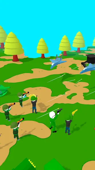 Island Warfare 3D: Guns' Land (Айленд Ворфер) [МОД: Меню, Бесконечные монеты и Открытые уровни] Screenshot 5