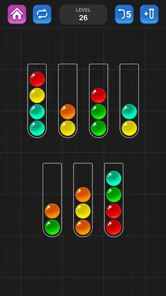Ball Sort Puzzle - Color Game [МОД: Бесконечные деньги, Монеты и Мега MOD] Screenshot 1