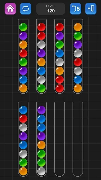 Ball Sort Puzzle - Color Game [МОД: Бесконечные деньги, Монеты и Мега MOD] Screenshot 2