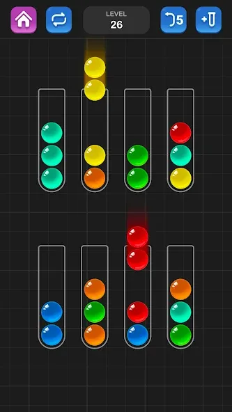 Ball Sort Puzzle - Color Game [МОД: Бесконечные деньги, Монеты и Мега MOD] Screenshot 3
