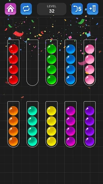 Ball Sort Puzzle - Color Game [МОД: Бесконечные деньги, Монеты и Мега MOD] Screenshot 5