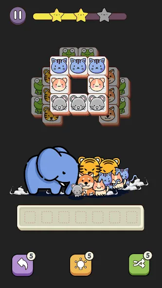 Match 3 Animal - Zen Puzzle (Матч 3 Животное) [МОД: Много денег, Монет и Все открыто] Screenshot 4