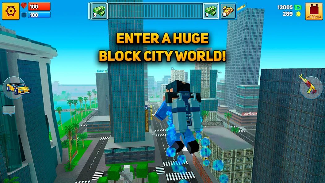 Block City Wars: Pixel Shooter (Блок Сити Варс) [МОД: Меню, Бесконечные монеты и Открытые уровни] Screenshot 2