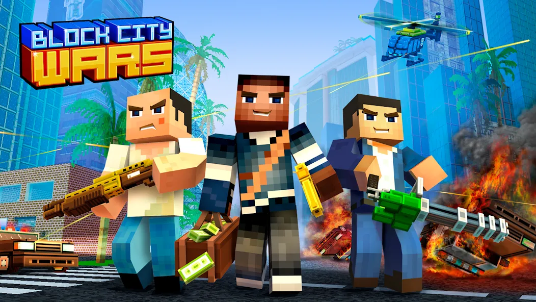 Block City Wars: Pixel Shooter (Блок Сити Варс) [МОД: Меню, Бесконечные монеты и Открытые уровни] Screenshot 5