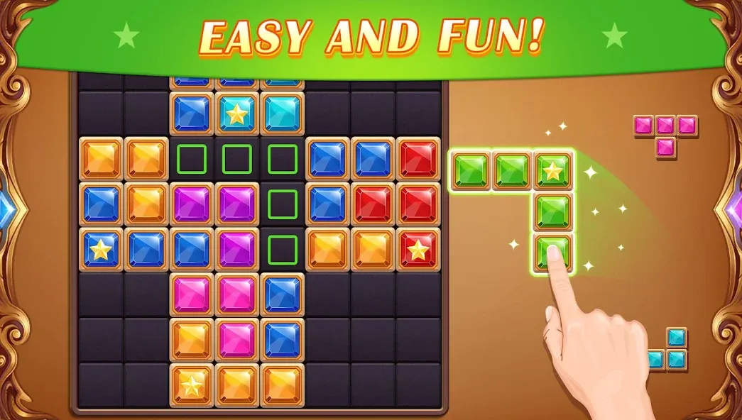 Block Puzzle: Diamond Star [МОД: Меню, Бесконечные монеты и Открытые уровни] Screenshot 3