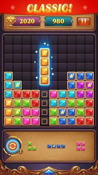 Block Puzzle: Diamond Star [МОД: Меню, Бесконечные монеты и Открытые уровни] Screenshot 4