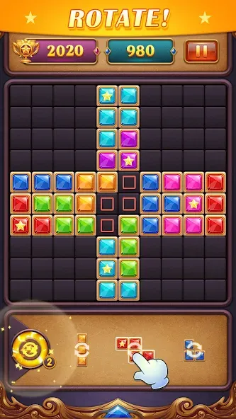 Block Puzzle: Diamond Star [МОД: Меню, Бесконечные монеты и Открытые уровни] Screenshot 5
