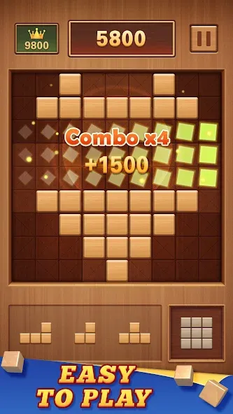 Wood Block 99 - Sudoku Puzzle (Вуд Блок 99) [МОД: Бесконечные деньги, Монеты и Мега MOD] Screenshot 3