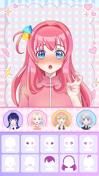 Anime Avatar Maker ASMR (Аниме Аватар Мейкер АСМР) [МОД: Много монет, Открытые уровни и Мега MOD] Screenshot 2