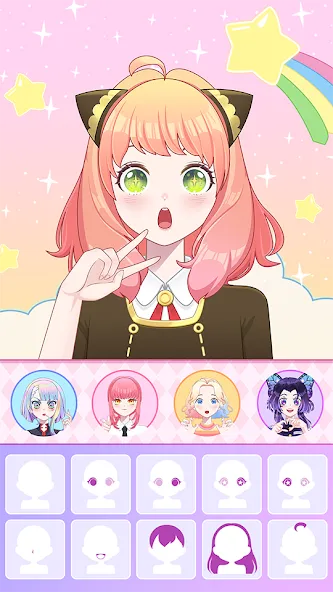 Anime Avatar Maker ASMR (Аниме Аватар Мейкер АСМР) [МОД: Много монет, Открытые уровни и Мега MOD] Screenshot 4