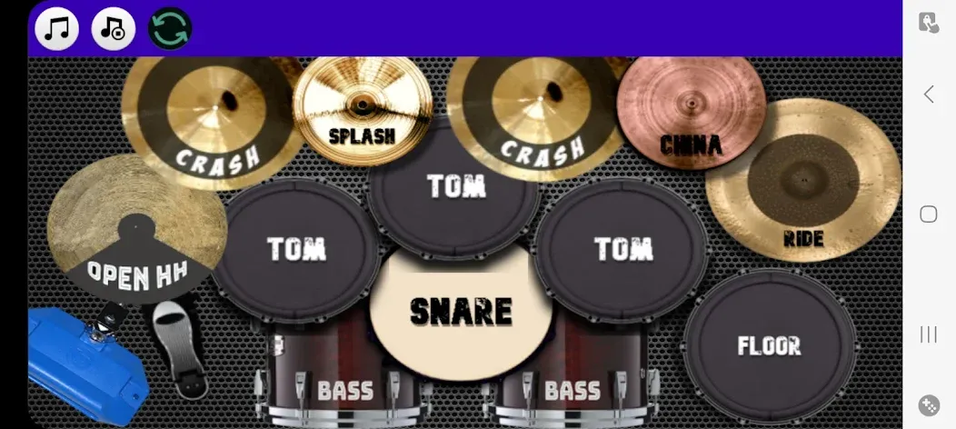 Drum Studio: Bateria Virtual (Драм студио) [МОД: Меню, Бесконечные монеты и Открытые уровни] Screenshot 1