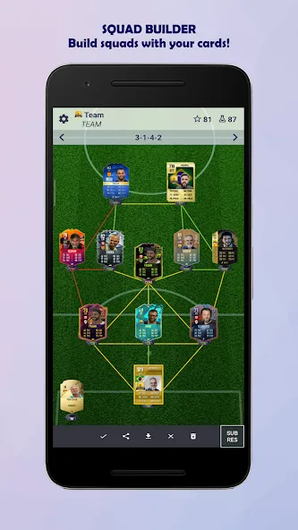 UT Card Builder 24 (ФУТ Кард Билдер 23) [МОД: Все открыто, Дополнительные деньги и Меню MOD] Screenshot 3