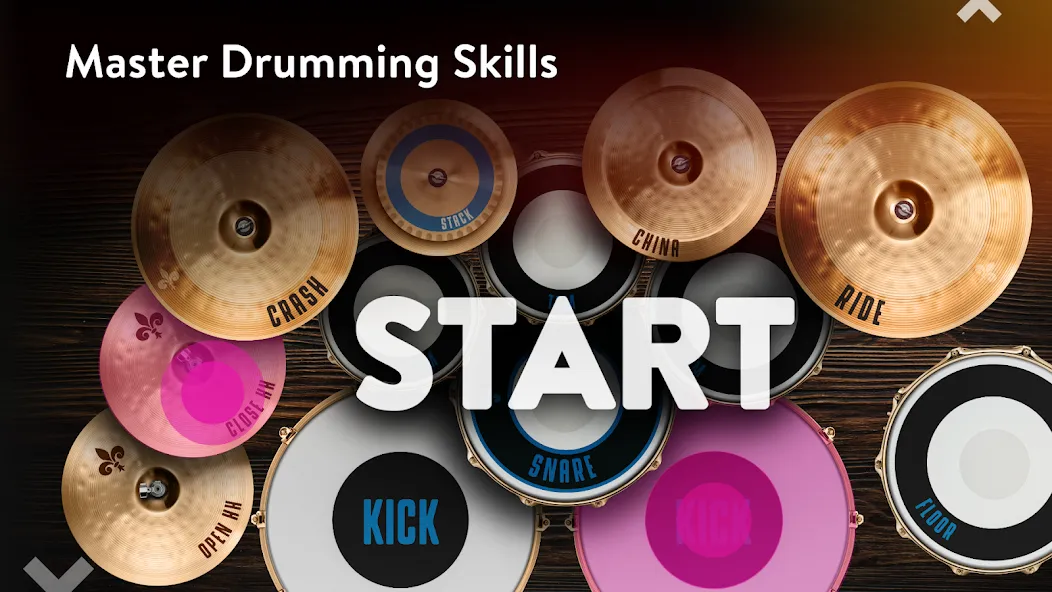 Real Drum: electronic drums (Риал драм) [МОД: Меню, Бесконечные монеты и Открытые уровни] Screenshot 2