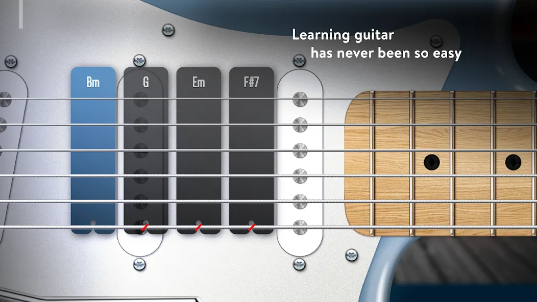 Real Guitar: lessons & chords (Реал Гитар) [МОД: Меню, Бесконечные монеты и Открытые уровни] Screenshot 5