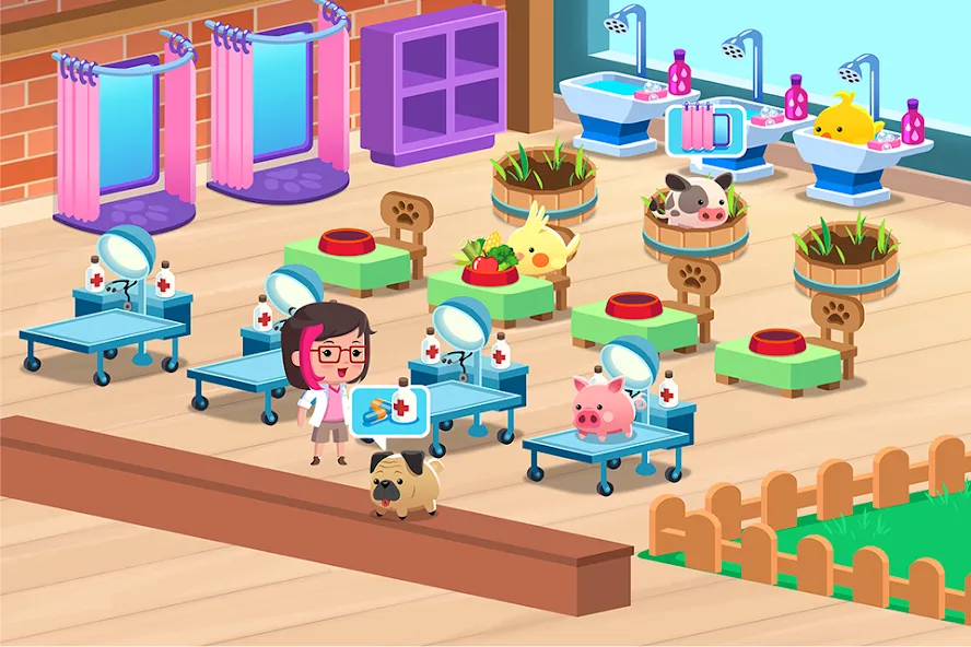 Animal Rescue: Pet Shop Story (Анимал Рескью) [МОД: Все открыто, Дополнительные деньги и Меню MOD] Screenshot 5