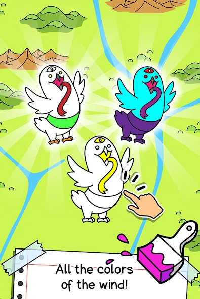 Birds Evolution: Merge Game (Брдс Эволюшн) [МОД: Много денег, Монет и Все открыто] Screenshot 3