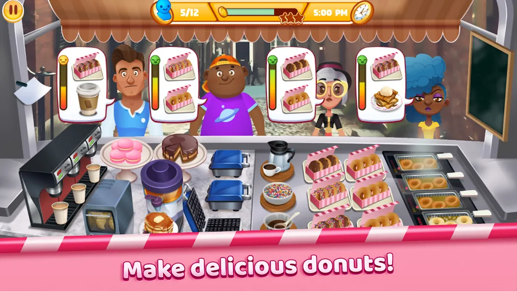 Boston Donut Truck: Food Game (Бостонский Донат Трак) [MOD: Меню/Много денег] - Скриншот 5