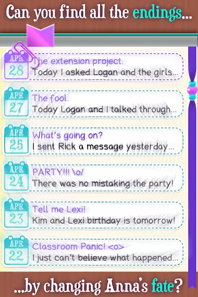 Dear Diary: Interactive Story (Дир Дайри) [МОД: Много монет, Открытые уровни и Мега MOD] Screenshot 4