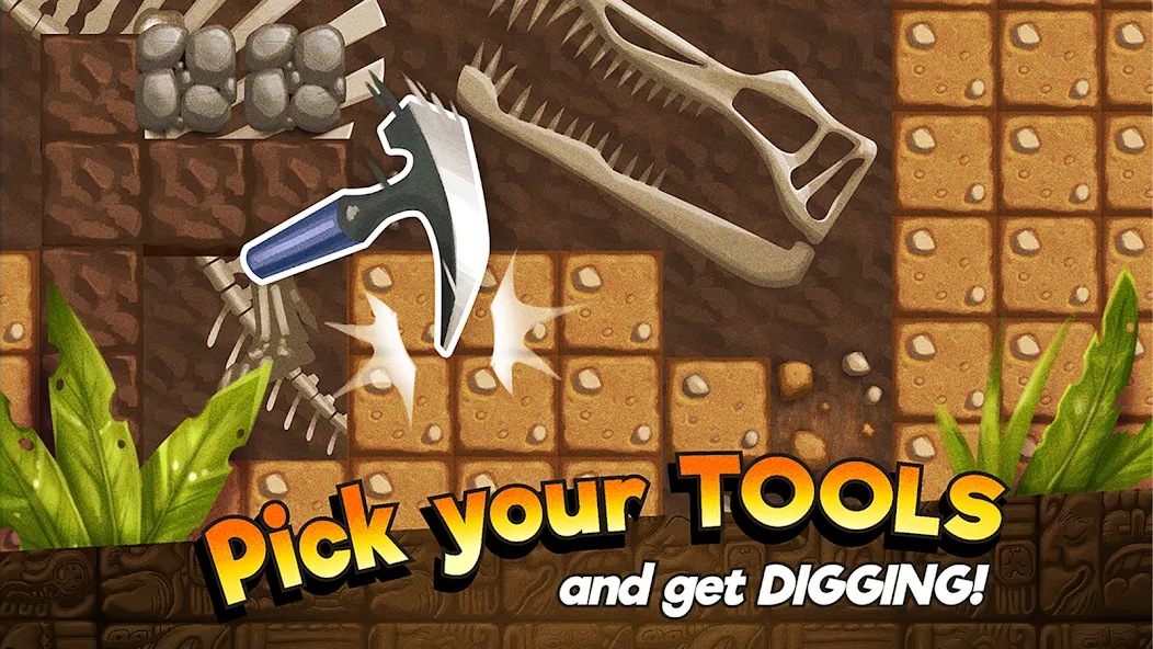 Dino Quest: Dig Dinosaur Game (Дино Квест) [МОД: Много денег, Монет и Все открыто] Screenshot 2