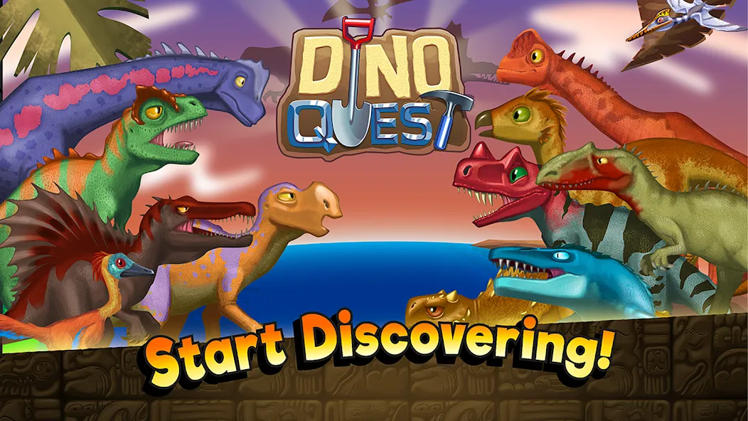 Dino Quest: Dig Dinosaur Game (Дино Квест) [МОД: Много денег, Монет и Все открыто] Screenshot 5