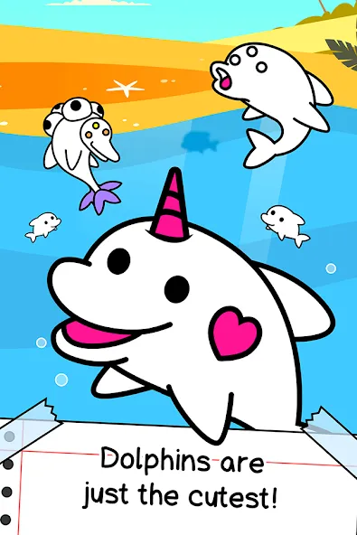 Dolphin Evolution: Idle Mutant (Дольфин эволюшн) [МОД: Много монет, Открытые уровни и Мега MOD] Screenshot 1