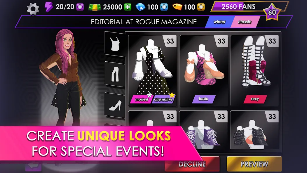 Fashion Fever: Dress Up Game (Фэшн Фивер) [МОД: Много денег, Монет и Все открыто] Screenshot 2