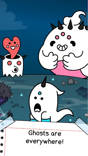 Ghost Evolution: Merge Spirits (Гост Эволюшн) [МОД: Меню, Бесконечные монеты и Открытые уровни] Screenshot 1