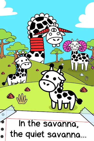 Giraffe Evolution: Idle Game (Жираф Эволюция) [МОД: Много денег, Монет и Все открыто] Screenshot 1