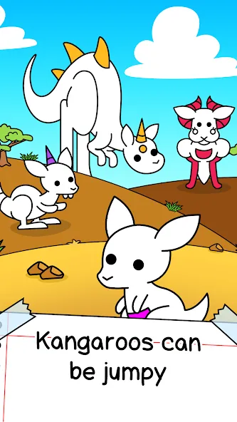 Kangaroo Evolution: Simulator (Кенгуру Эволюция) [МОД: Все открыто, Дополнительные деньги и Меню MOD] Screenshot 1