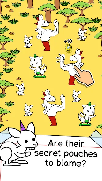 Kangaroo Evolution: Simulator (Кенгуру Эволюция) [МОД: Все открыто, Дополнительные деньги и Меню MOD] Screenshot 2