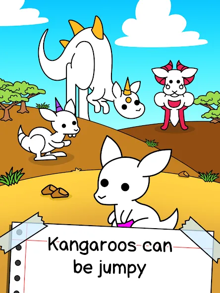 Kangaroo Evolution: Simulator (Кенгуру Эволюция) [МОД: Все открыто, Дополнительные деньги и Меню MOD] Screenshot 5