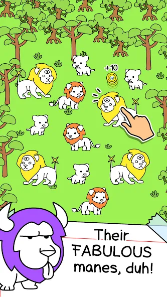 Lion Evolution: Jungle King (Лайон Эволюшн) [МОД: Много монет, Открытые уровни и Мега MOD] Screenshot 2