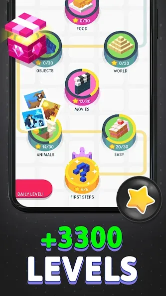Nonogram Logic Pic: Pictogram (Нонограм Логик Пик) [МОД: Много монет, Открытые уровни и Мега MOD] Screenshot 2