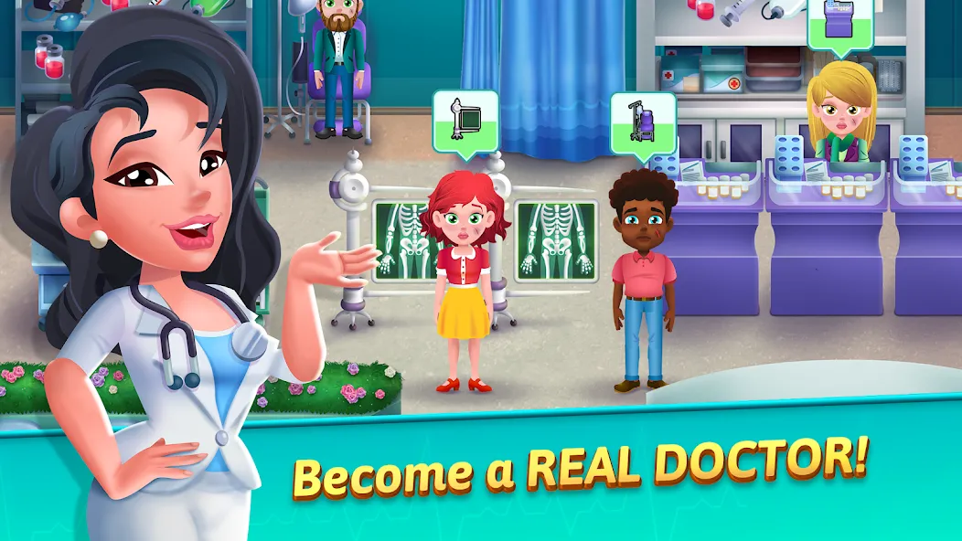 Medicine Dash: Hospital Game (Медицинский Дэш) [МОД: Много денег, Монет и Все открыто] Screenshot 1