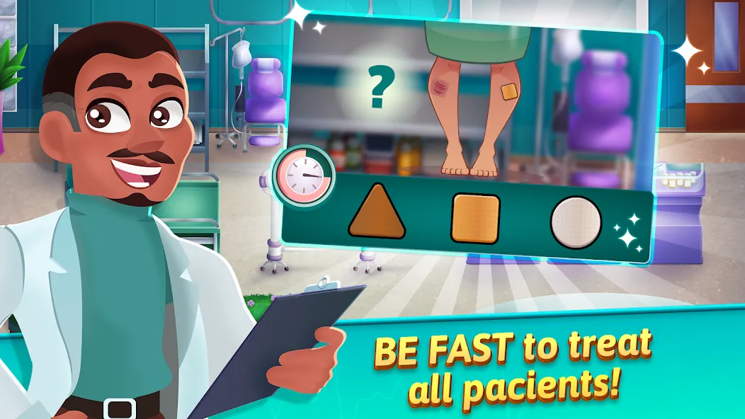 Medicine Dash: Hospital Game (Медицинский Дэш) [МОД: Много денег, Монет и Все открыто] Screenshot 2