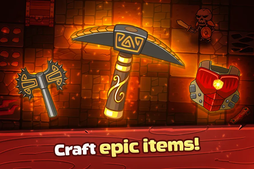 Mine Quest: Battle Dungeon RPG (Майн Квест) [МОД: Все открыто, Дополнительные деньги и Меню MOD] Screenshot 2