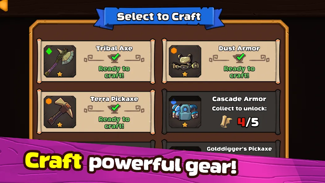 Mine Quest 2: RPG Mining Game (Мине Квест 2) [MOD: Много монет/Энергии] - Скриншот 5